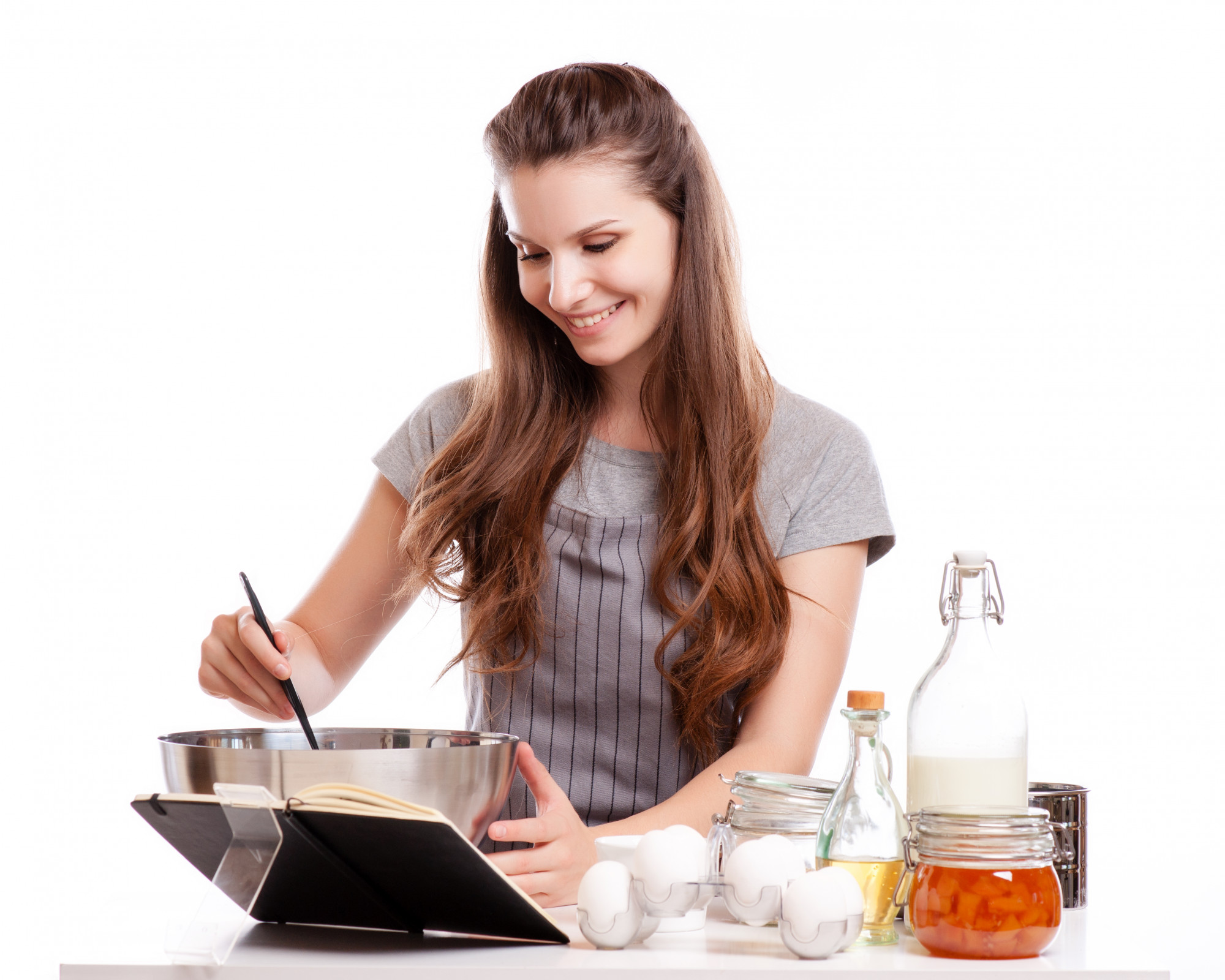 Students cooking together in studio